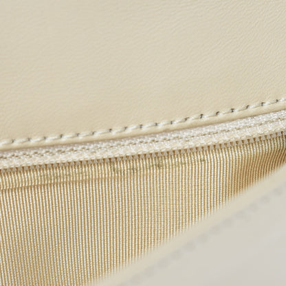 Chanel Lambskin Chocolate Bar Quilted CC Flap White 9 of 14