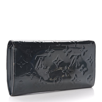 Louis Vuitton Vernis Sarah Wallet Blue Nuit 3 of 11