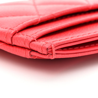 Chanel Caviar Quilted Card Holder Red 11 of 13