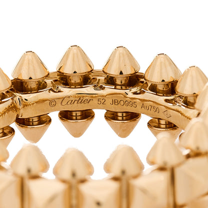 Cartier 18K Pink Gold MM Clash De Cartier Ring 52 6 5 of 5