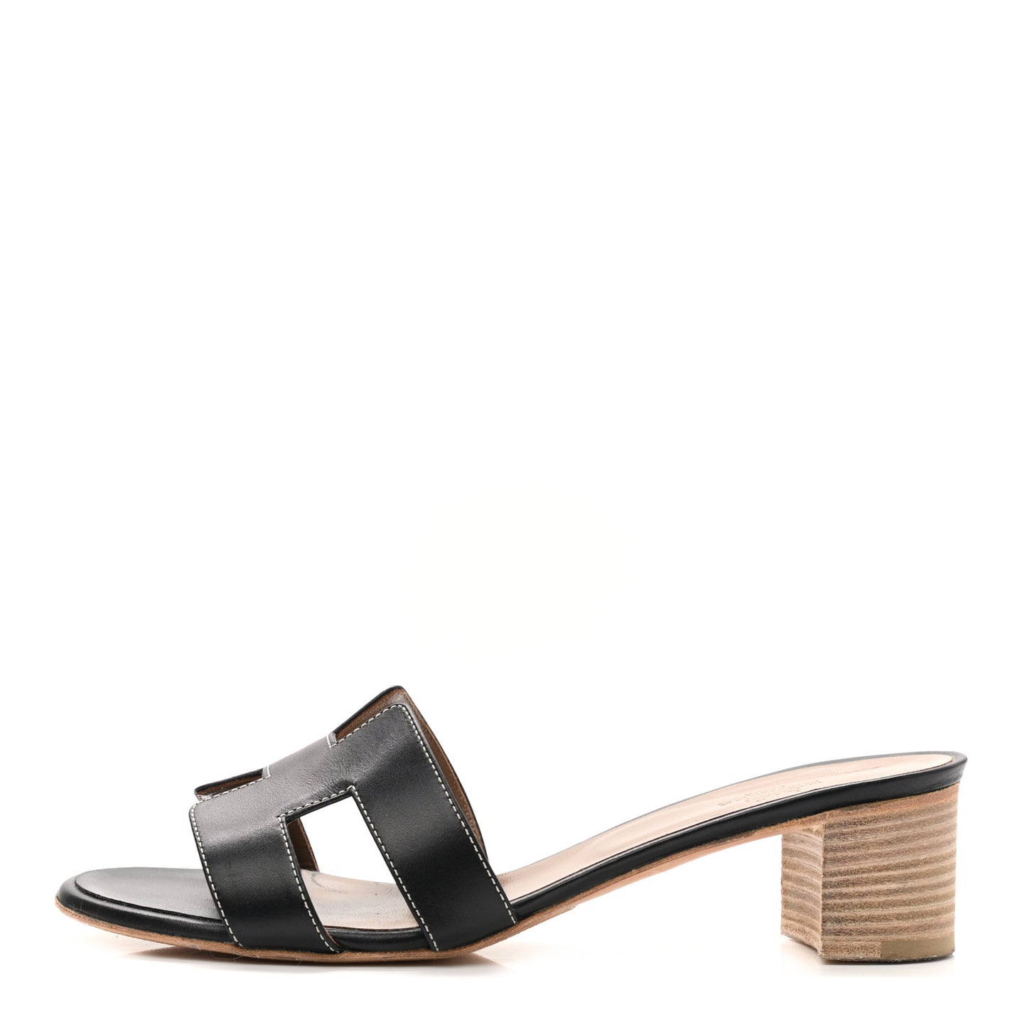Calfskin Oasis Sandals 39.5 Black