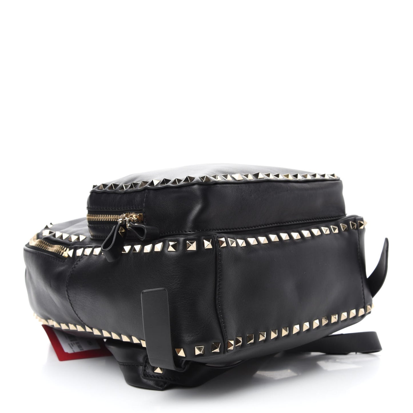 Vitello Medium Rockstud Backpack Black