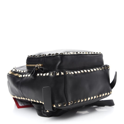Valentino Garavani Vitello Medium Rockstud Backpack Black 4 of 10