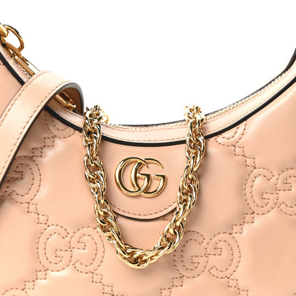 Gucci Calfskin GG Matelasse Mini Hobo Shoulder Bag Perfect Pink Natural 8 of 10