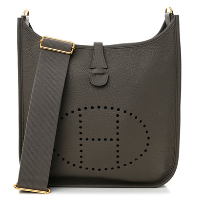 Hermes Taurillon Clemence Evelyne III PM Etain 1 of 11