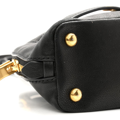 Miu Miu Nappa Mini Aventure Bag Black 8 of 9