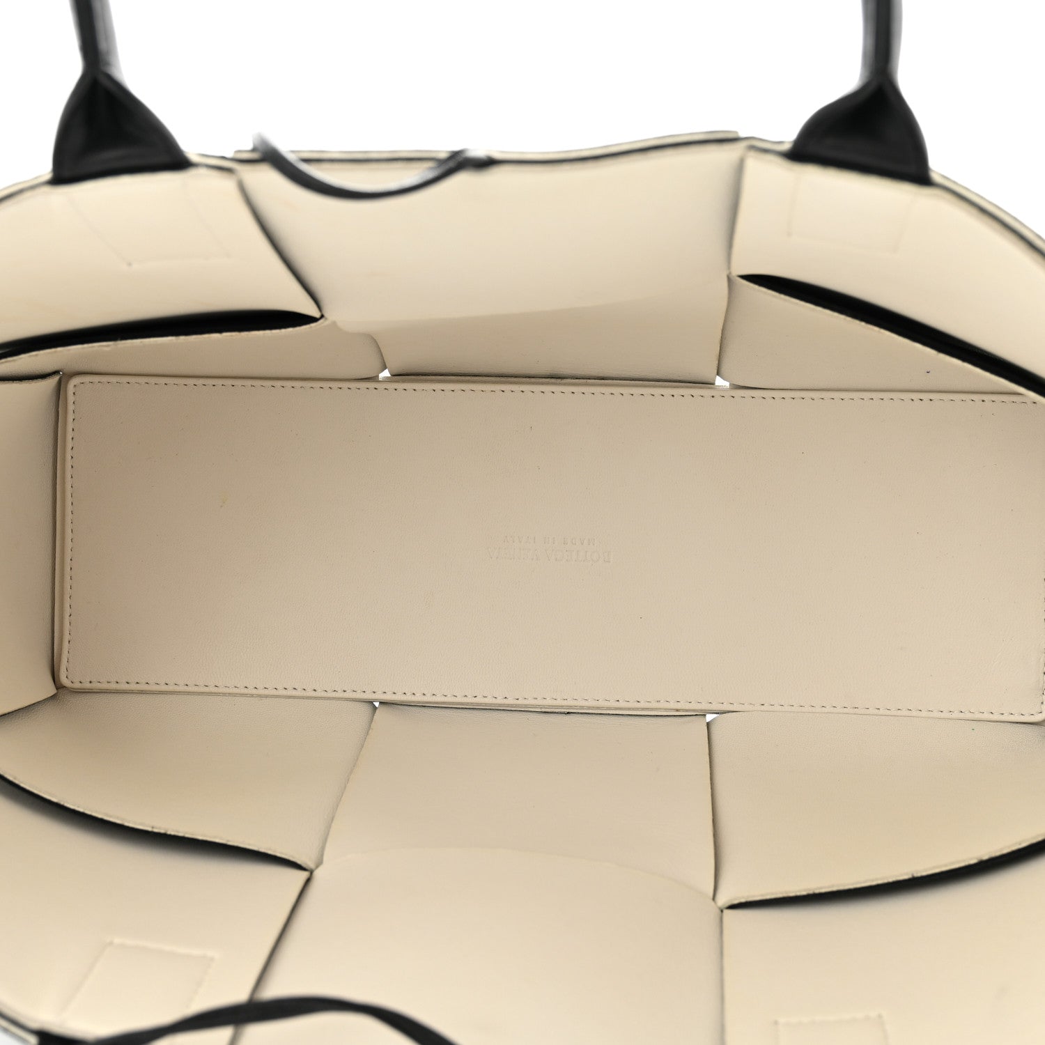 Bottega Veneta Nappa Maxi Intrecciato Arco Tote Black White 6 of 12