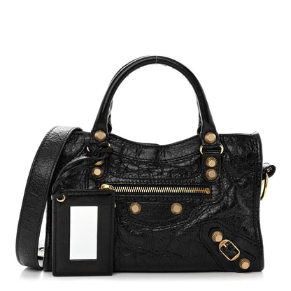 Balenciaga Agneau Giant 12 Gold Hardware Mini City Black 1 of 14