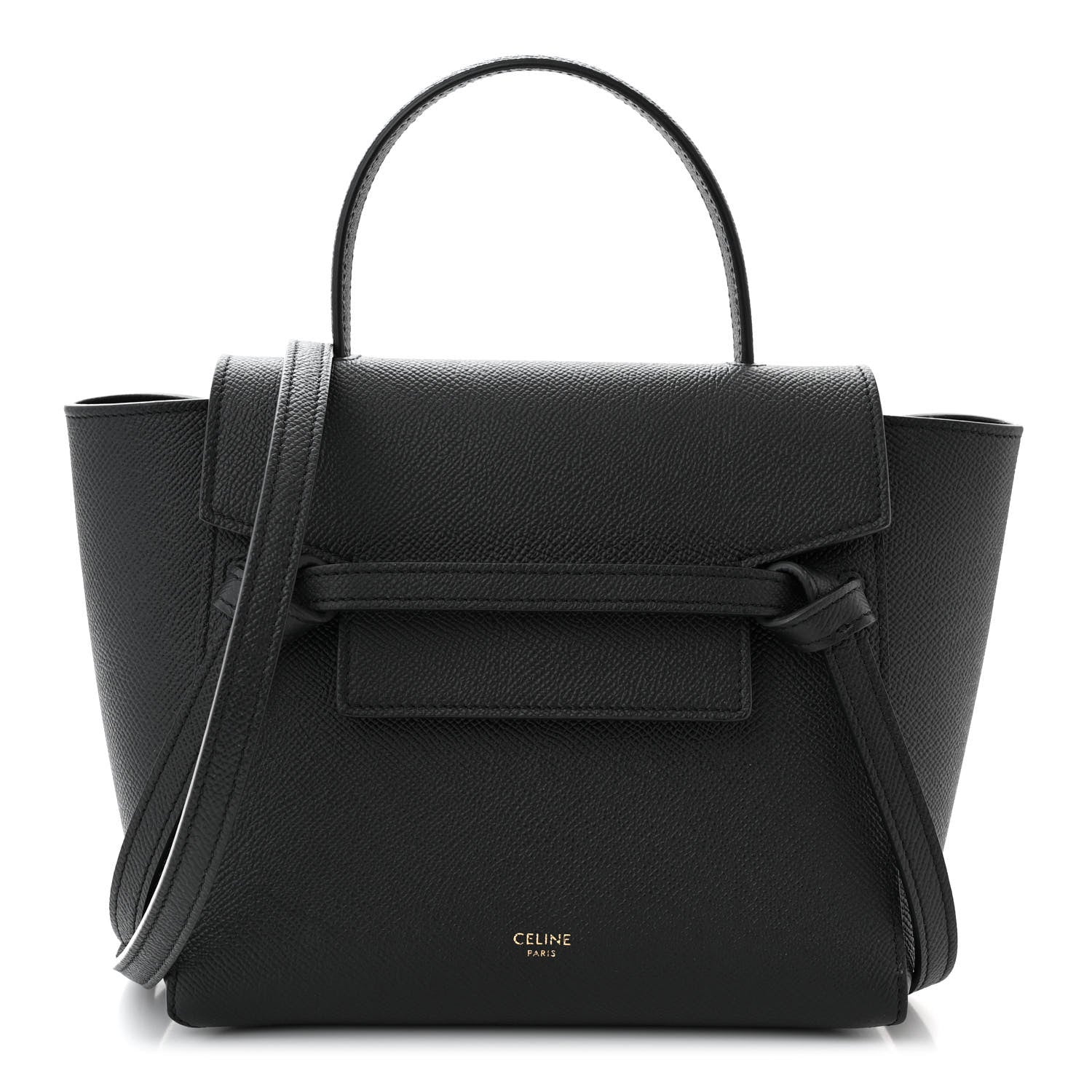 Celine Grained Calfskin Nano Belt Bag Black 1 of 10