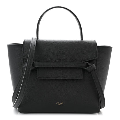 Celine Grained Calfskin Nano Belt Bag Black 1 of 10