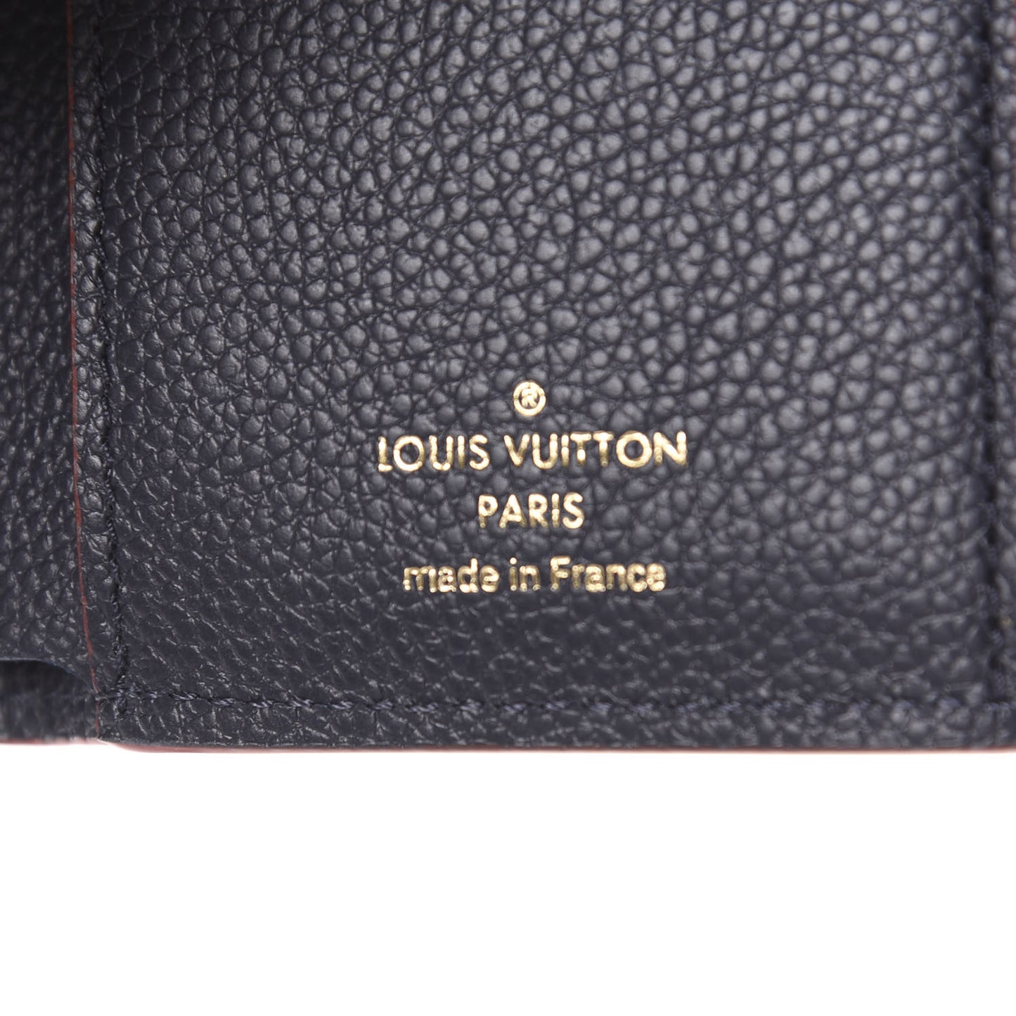 Empreinte Victorine Wallet Marine Rouge