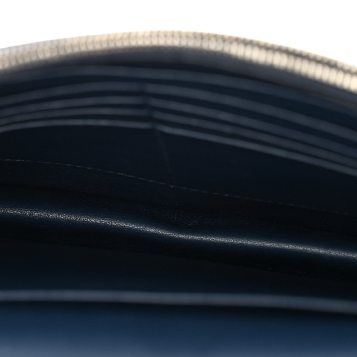 Celine Smooth Lambskin Frame Evening Chain Clutch Steel Blue Plum 4 of 11
