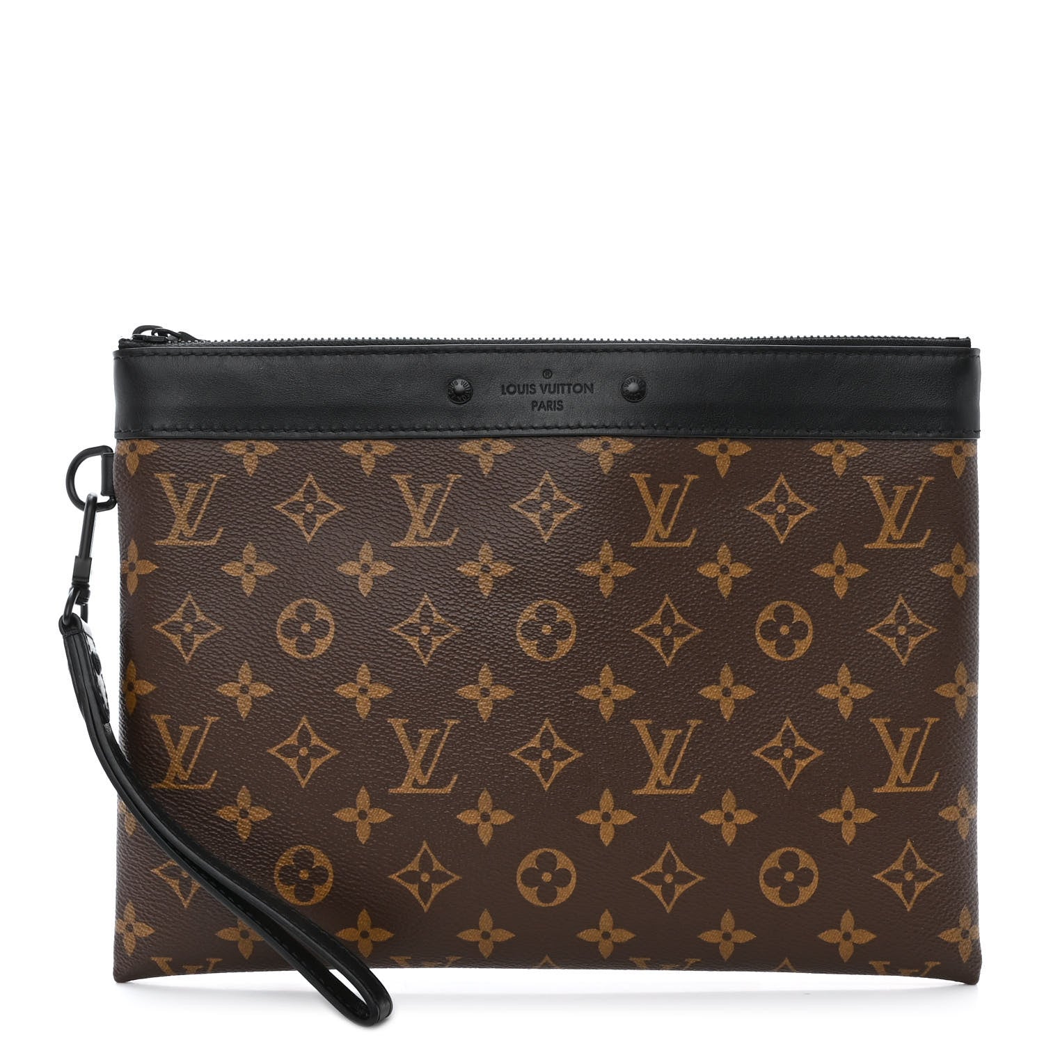 Louis Vuitton Monogram Macassar Pochette To-Go Black 1 of 9