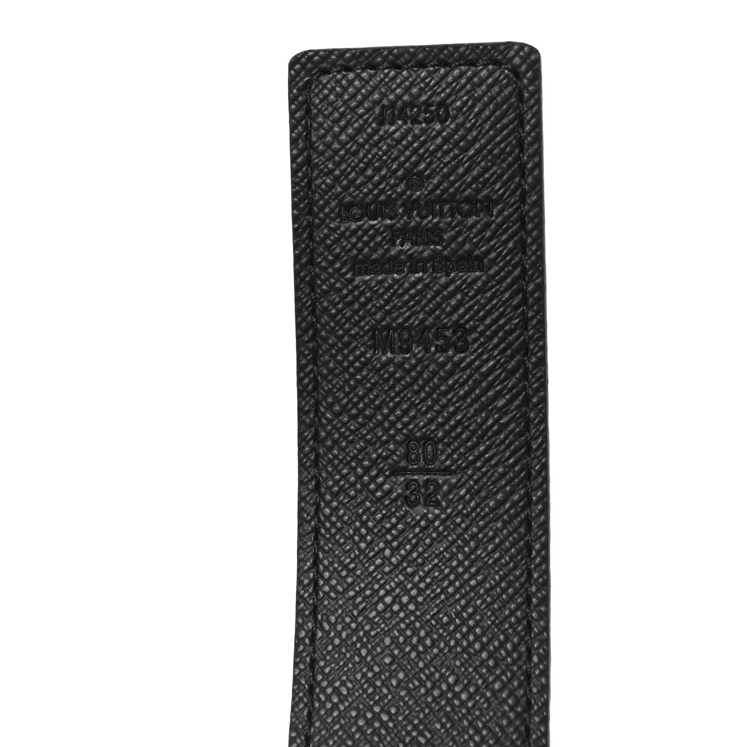 Louis Vuitton Calfskin Monogram 30mm LV Initiales Reversible Belt 80 32 Black 3 of 6