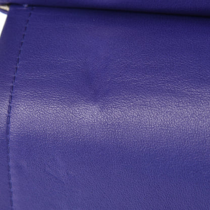 Chanel Lambskin Quilted Medium Double Flap Dark Purple 9 of 11