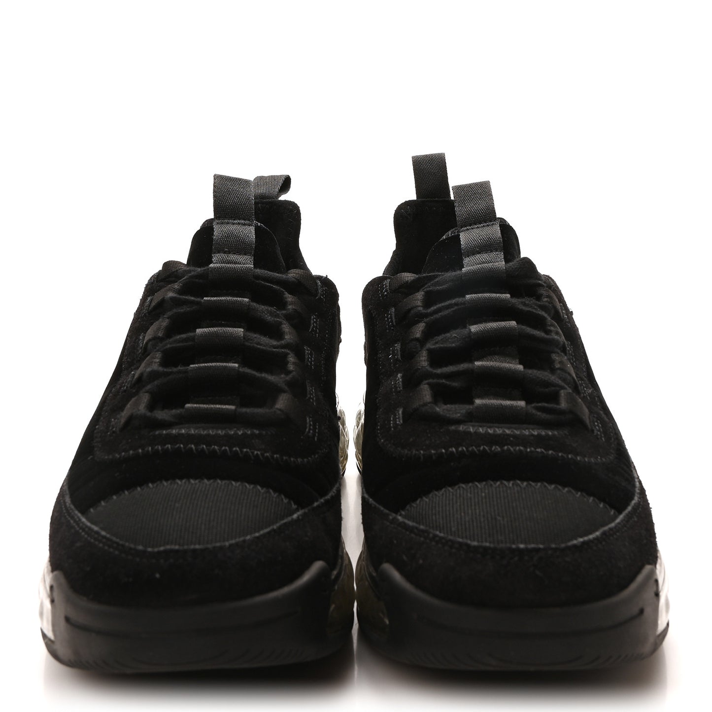 Suede Calfskin Velvet Grosgrain CC Sneakers 39 Black