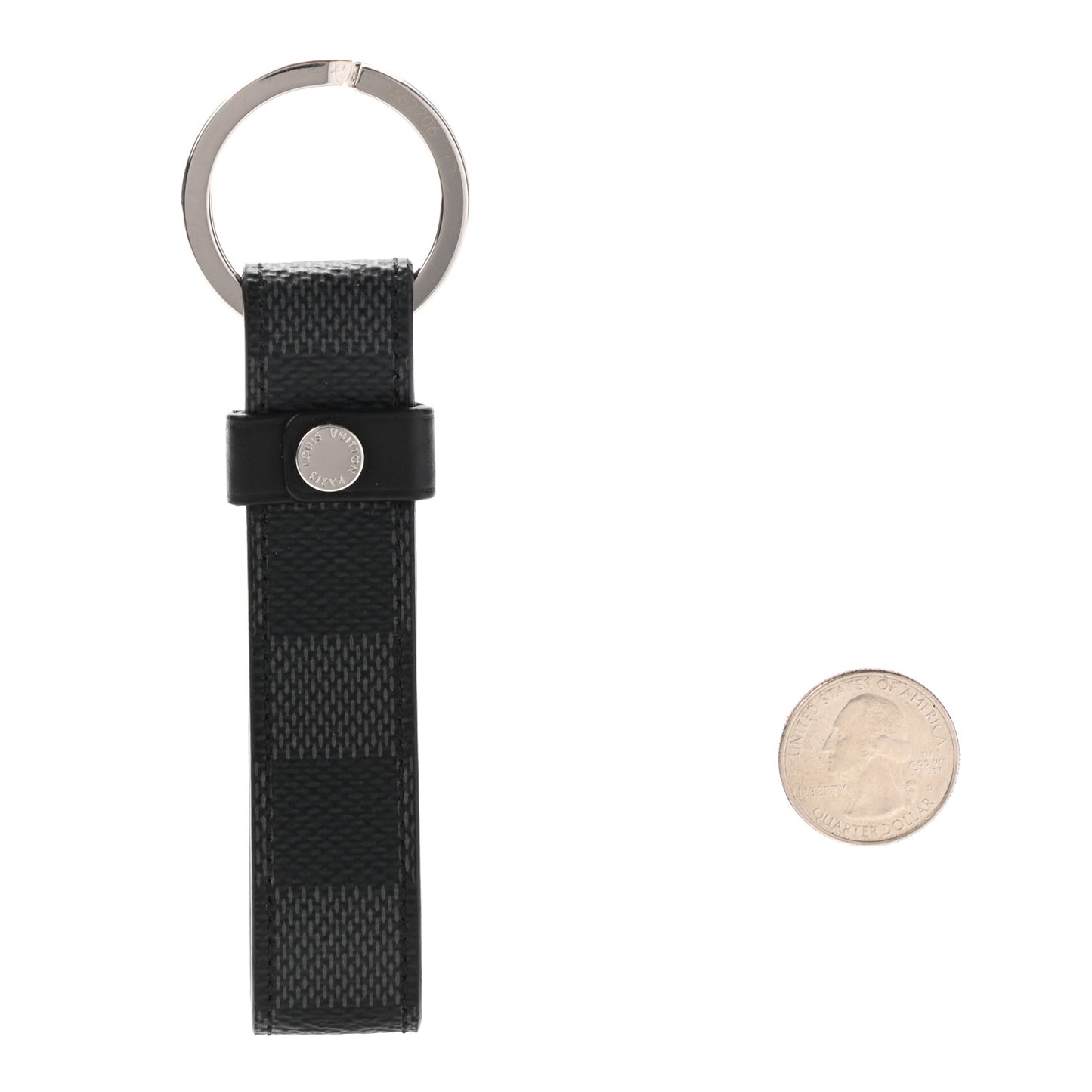 Damier Graphite LV Dragonne Key Holder
