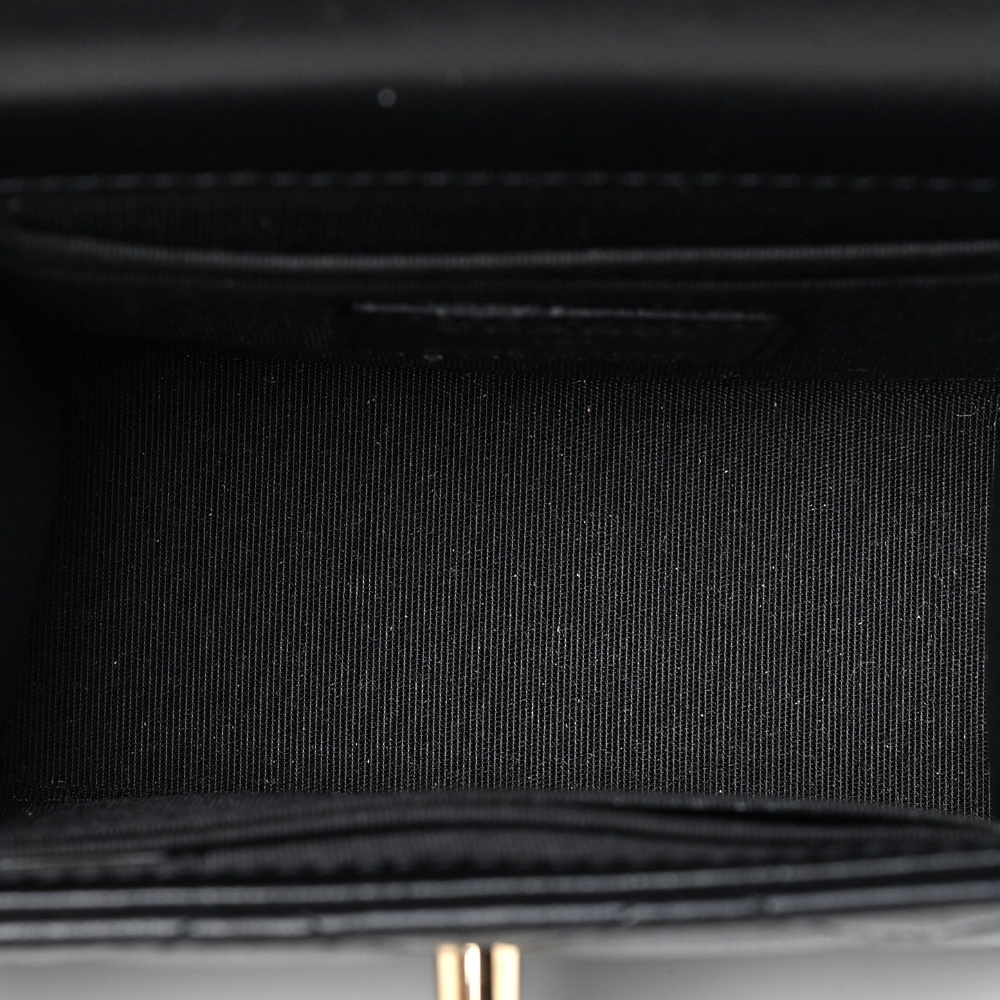 Lambskin Quilted Mini Trendy CC Chain Wallet Black