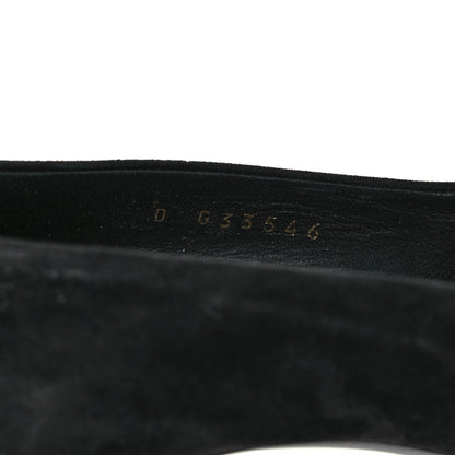 Chanel Suede Calfskin CC Pump 41 Black 8 of 8