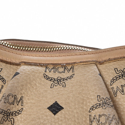 MCM Visetos Medium Essentials Shopper Tote Beige 17 of 28