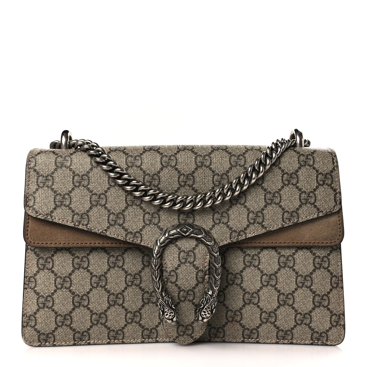 GG Supreme Monogram Small Dionysus Shoulder Bag Taupe