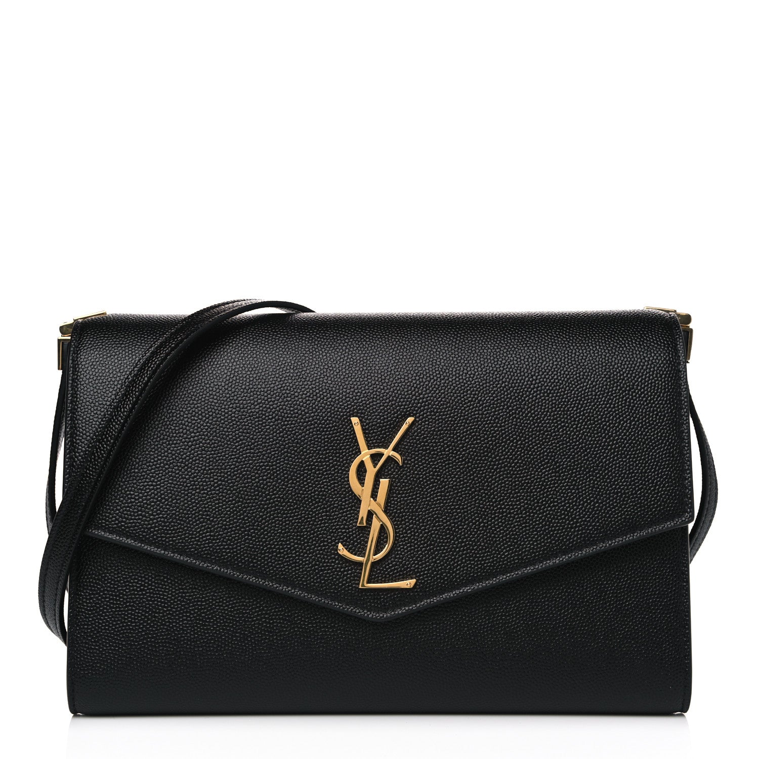 Saint Laurent Grain De Poudre Mini Uptown Crossbody Bag Black 1 of 4