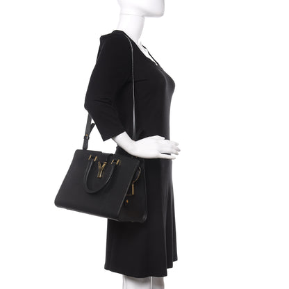 Saint Laurent Textured Calfskin Small Classic Y Cabas Black 2 of 10