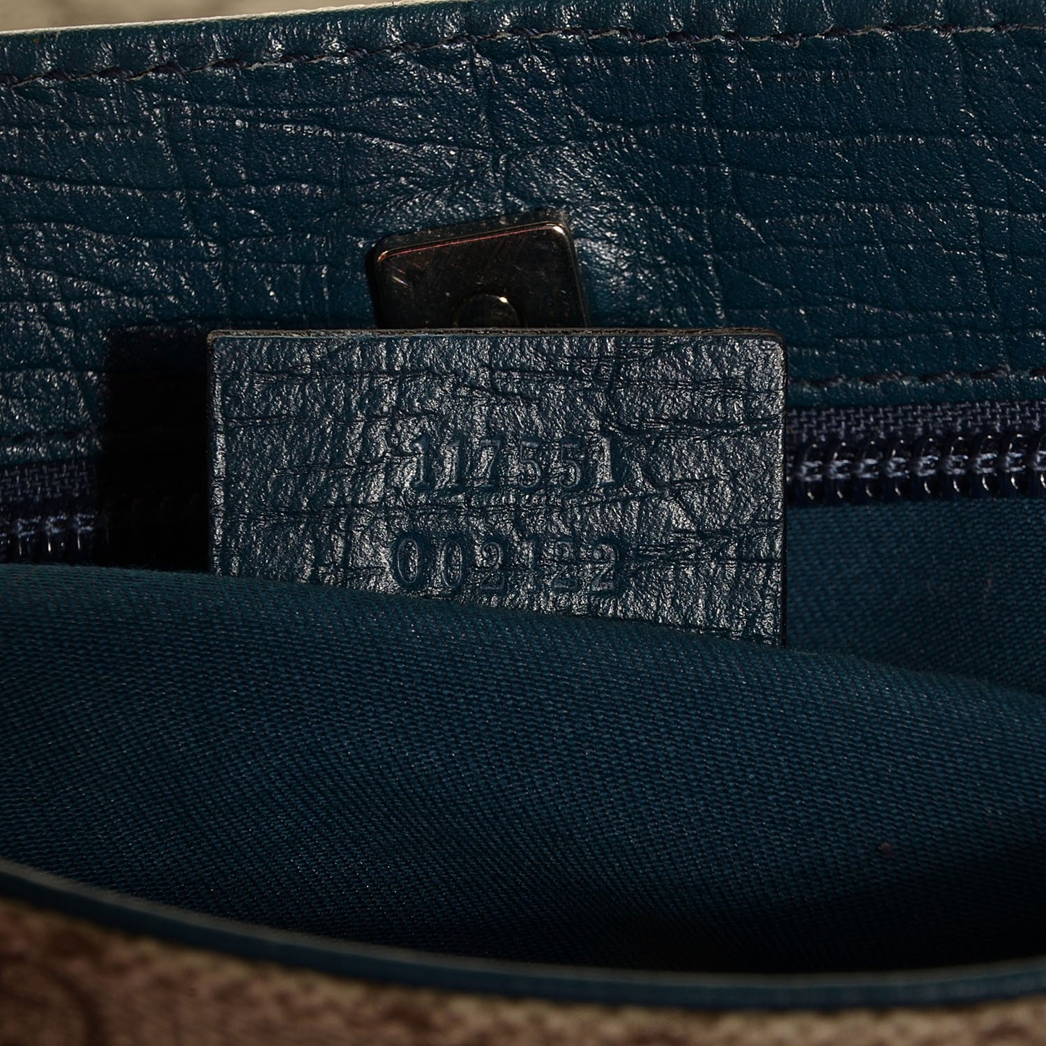Gucci GG Plus Monogram Flat Vertical Tote Blue 7 of 7