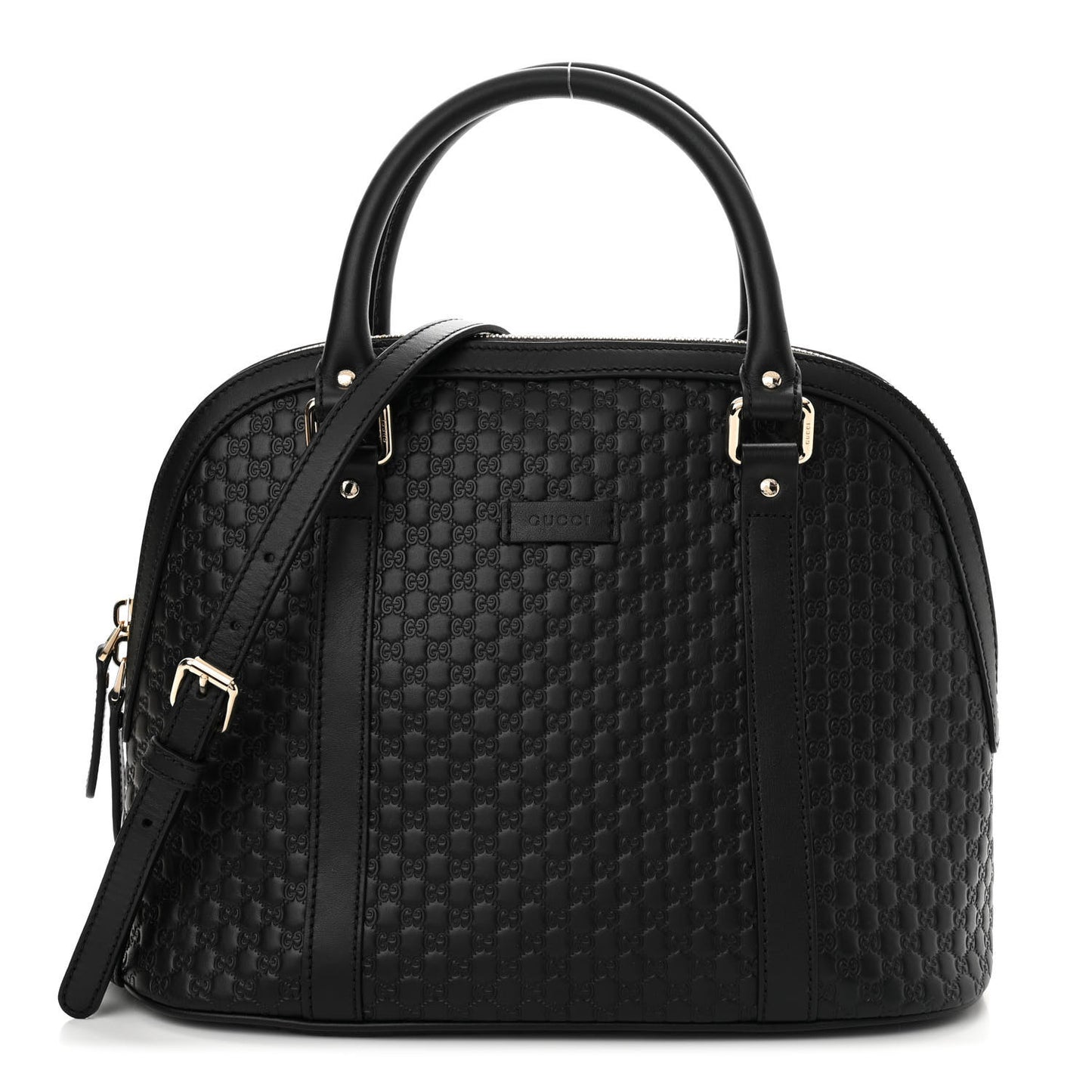 Microguccissima Medium Dome Bag Black