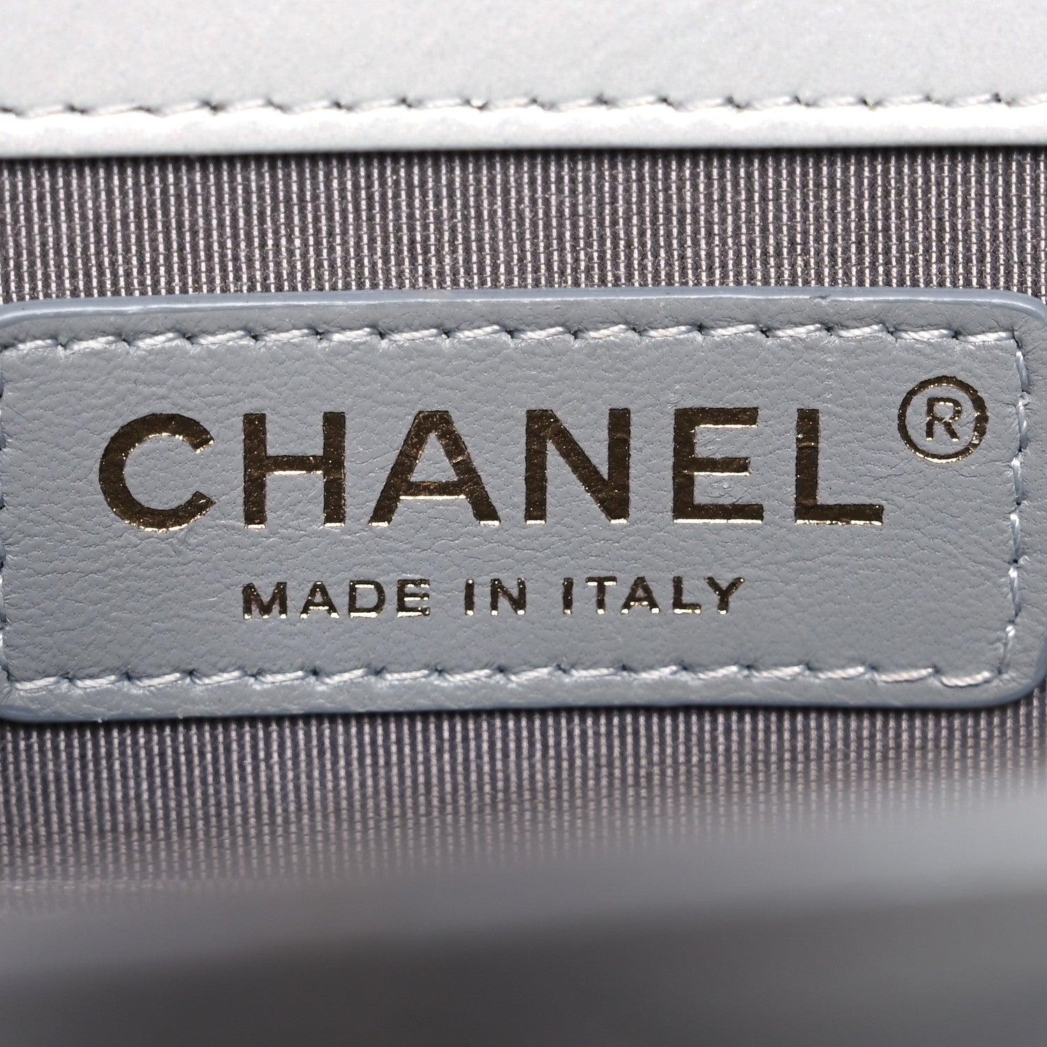 Chanel Iridescent Calfskin Quilted North South Boy Flap Light Grey 7 of 17