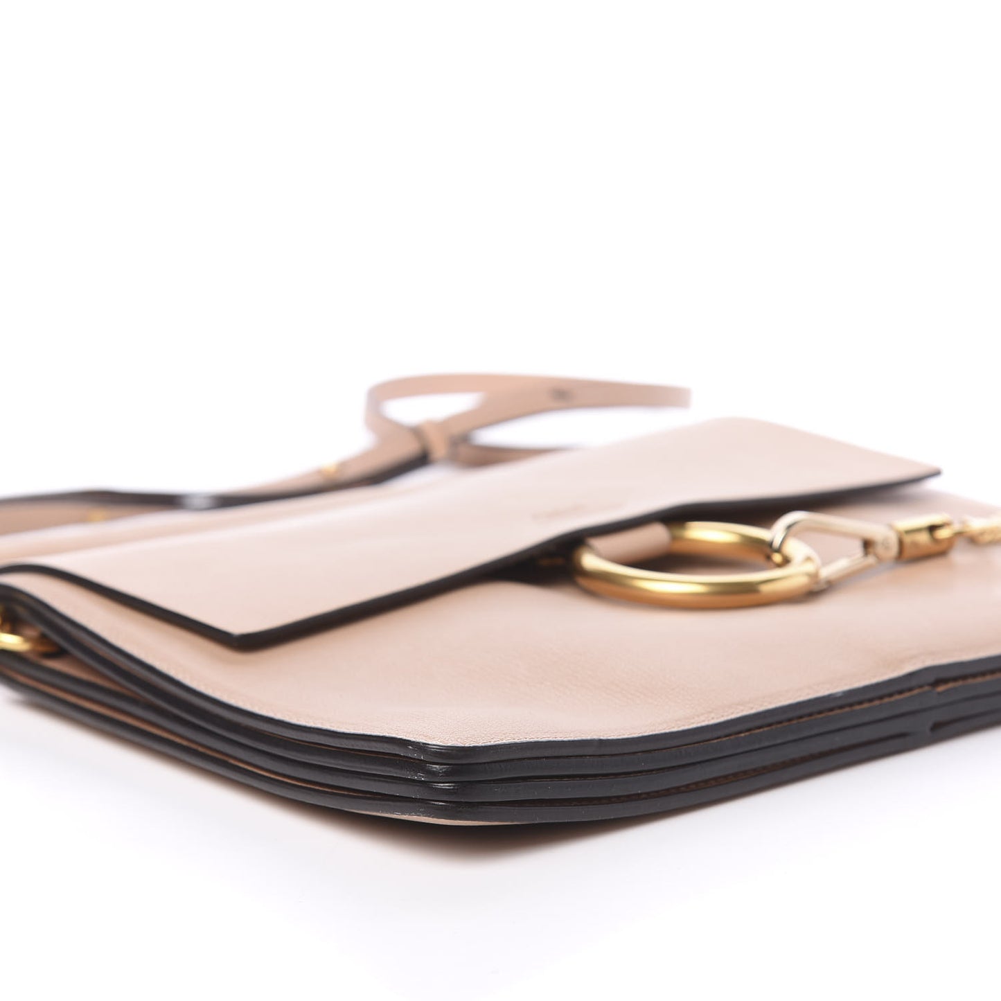 Calfskin Medium Faye Shoulder Bag Biscotti Beige