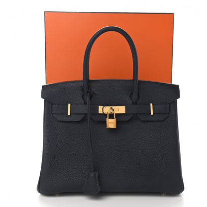 Hermes Togo Birkin 30 Bleu Nuit 11 of 11
