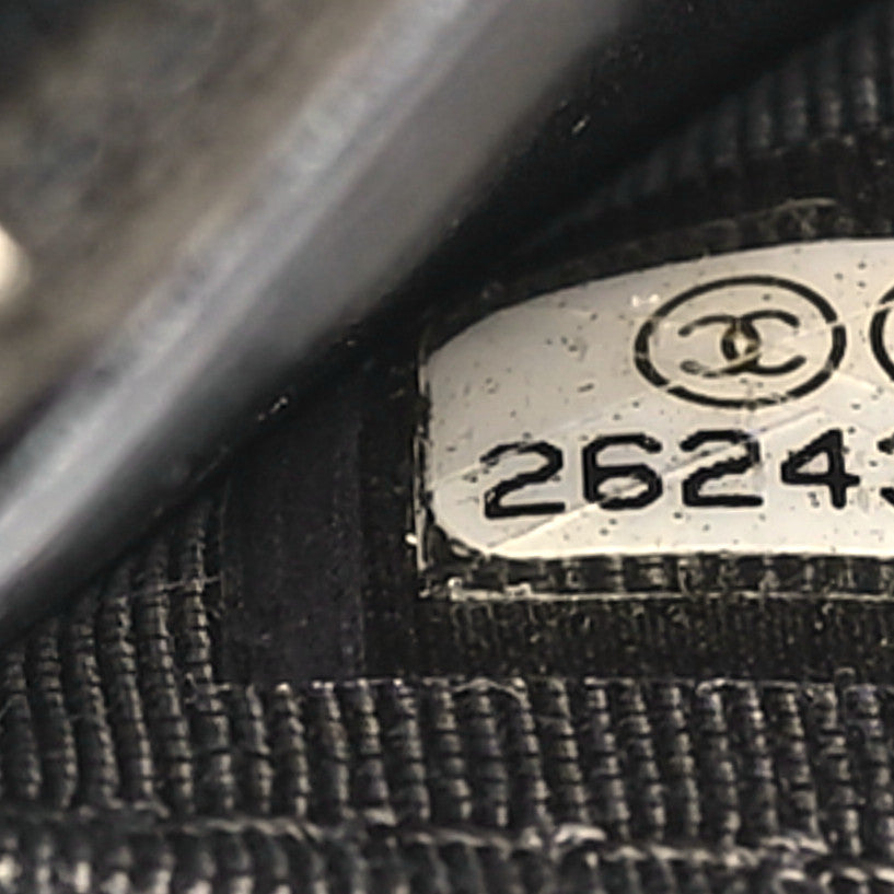 Metallic Calfskin Quilted 2.55 Reissue Wallet On Chain WOC Grey