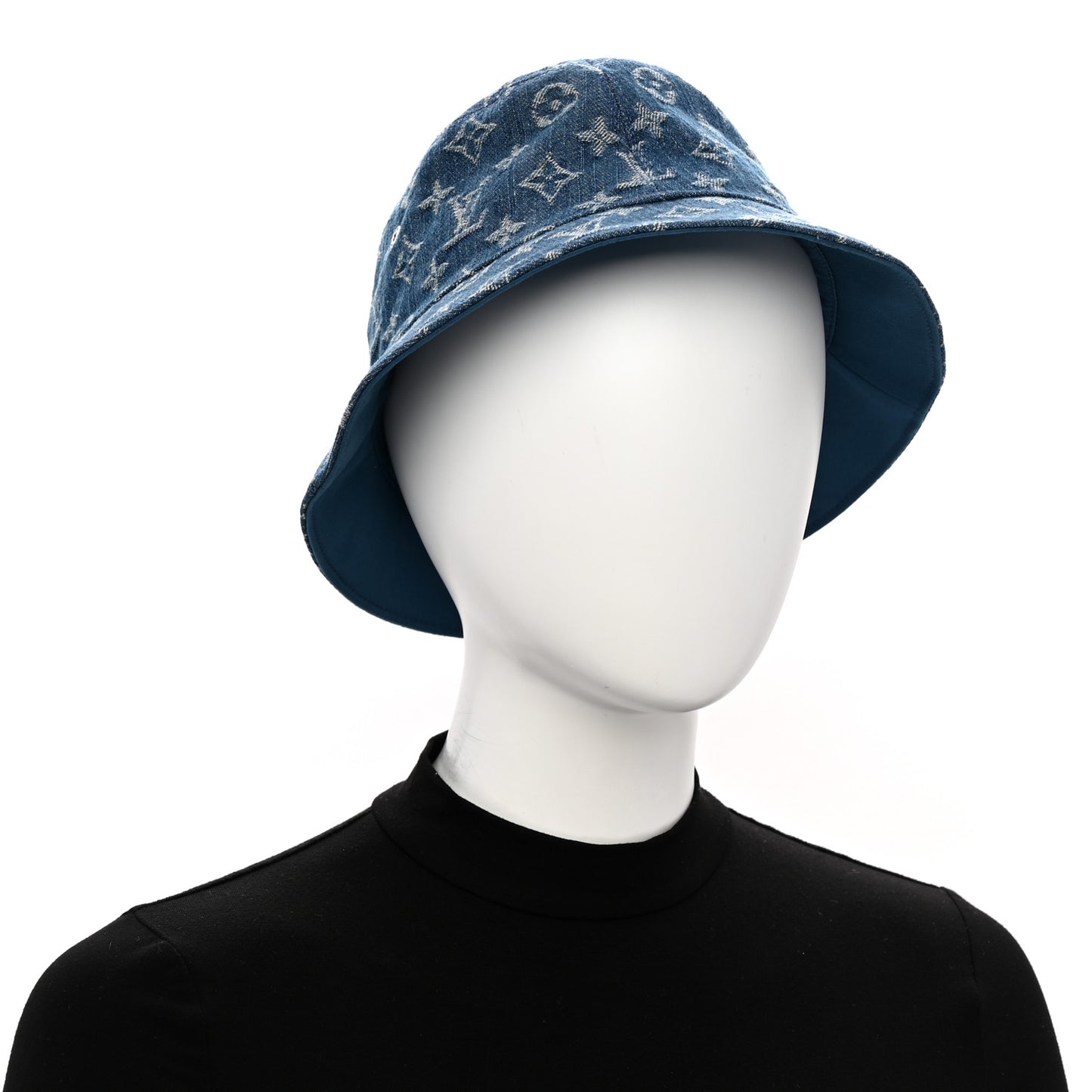Monogram Denim Transformable Bob Bucket Hat 58 Blue
