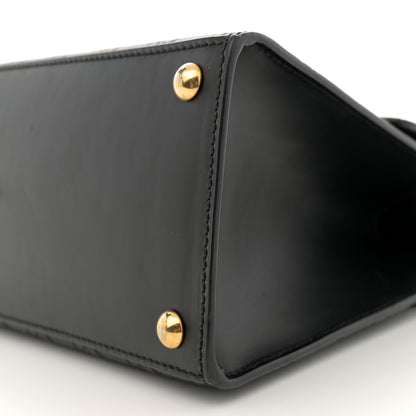 Gucci Guccissima Signature Small Padlock Top Handle Bag Black 10 of 12