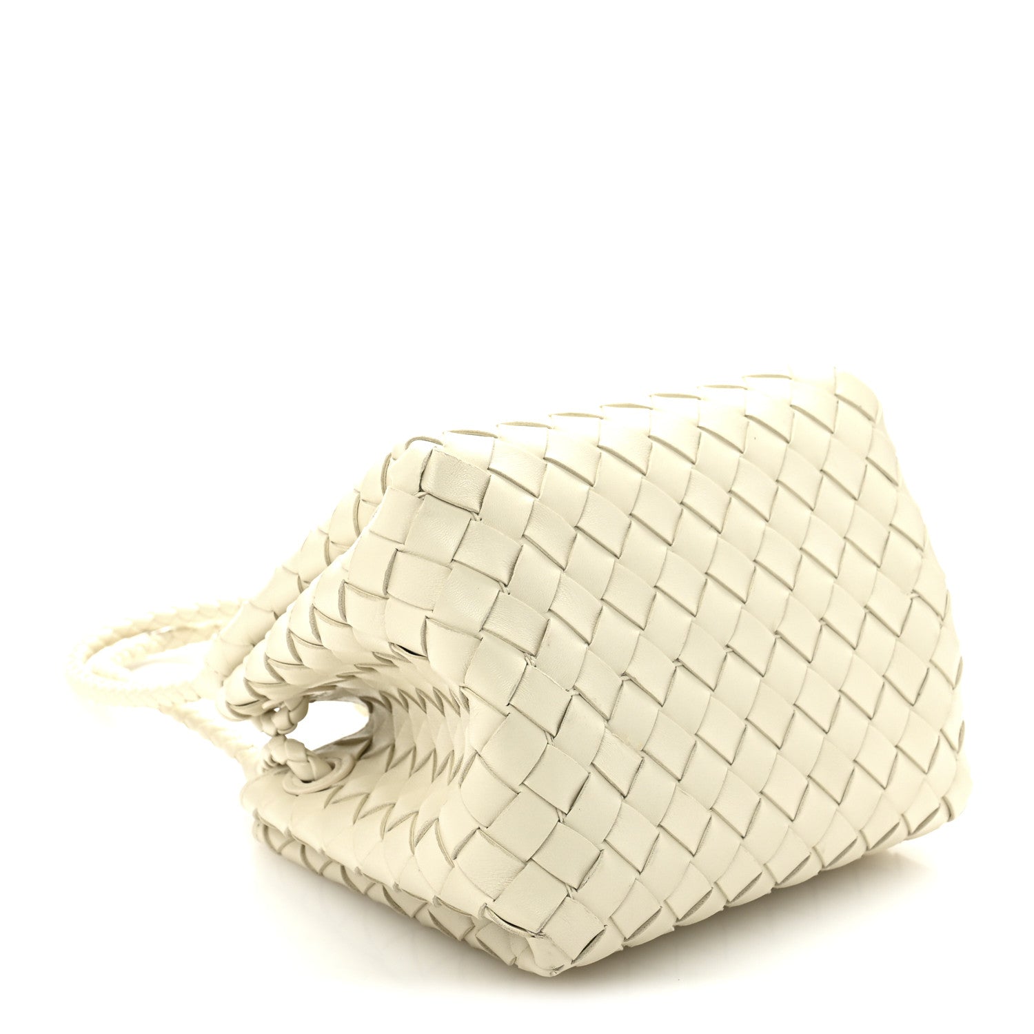 Bottega Veneta Nappa Intrecciato Small Parachute Shoulder Bag Sea Salt 4 of 13