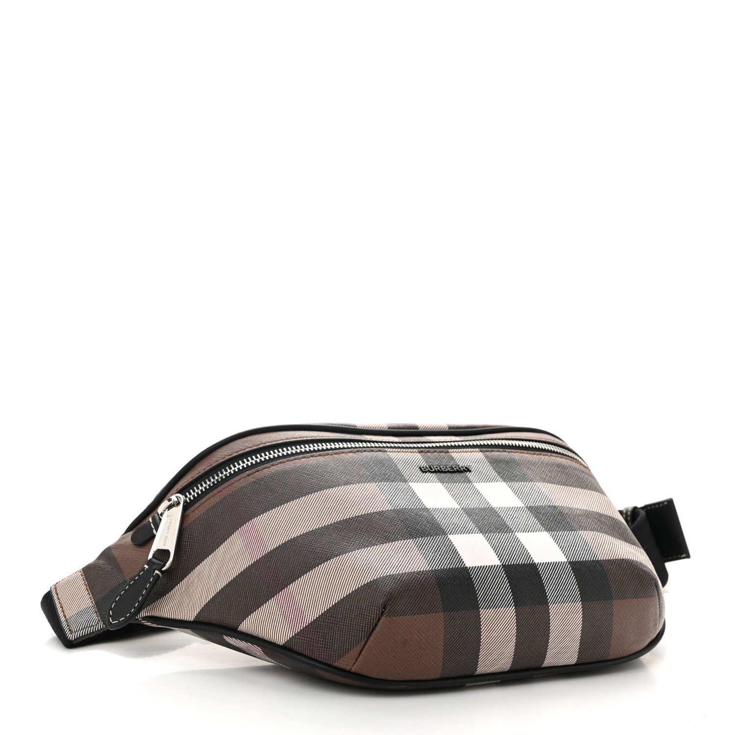 Burberry E-canvas Check Cason Bum Bag Dark Birch Brown 4 of 12