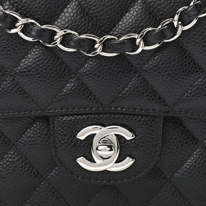 Chanel Caviar Quilted Medium Double Flap Black 8 of 11