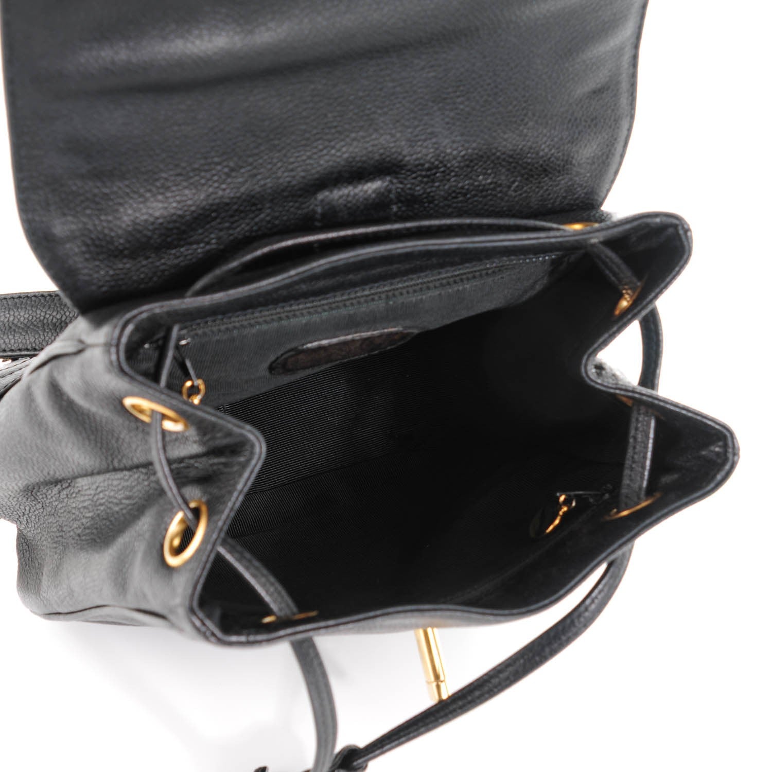 Chanel Caviar CC Backpack Black 6 of 7