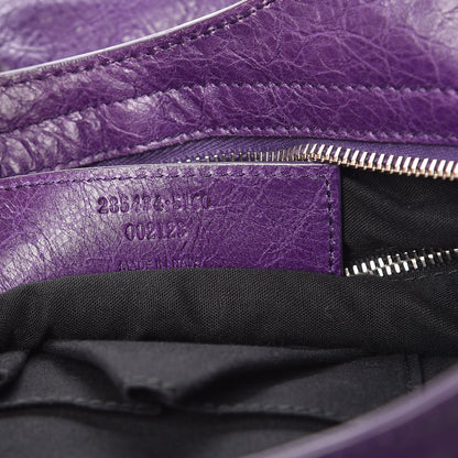 Balenciaga Agneau Giant 12 Silver Hardware Town Dark Violet 7 of 15