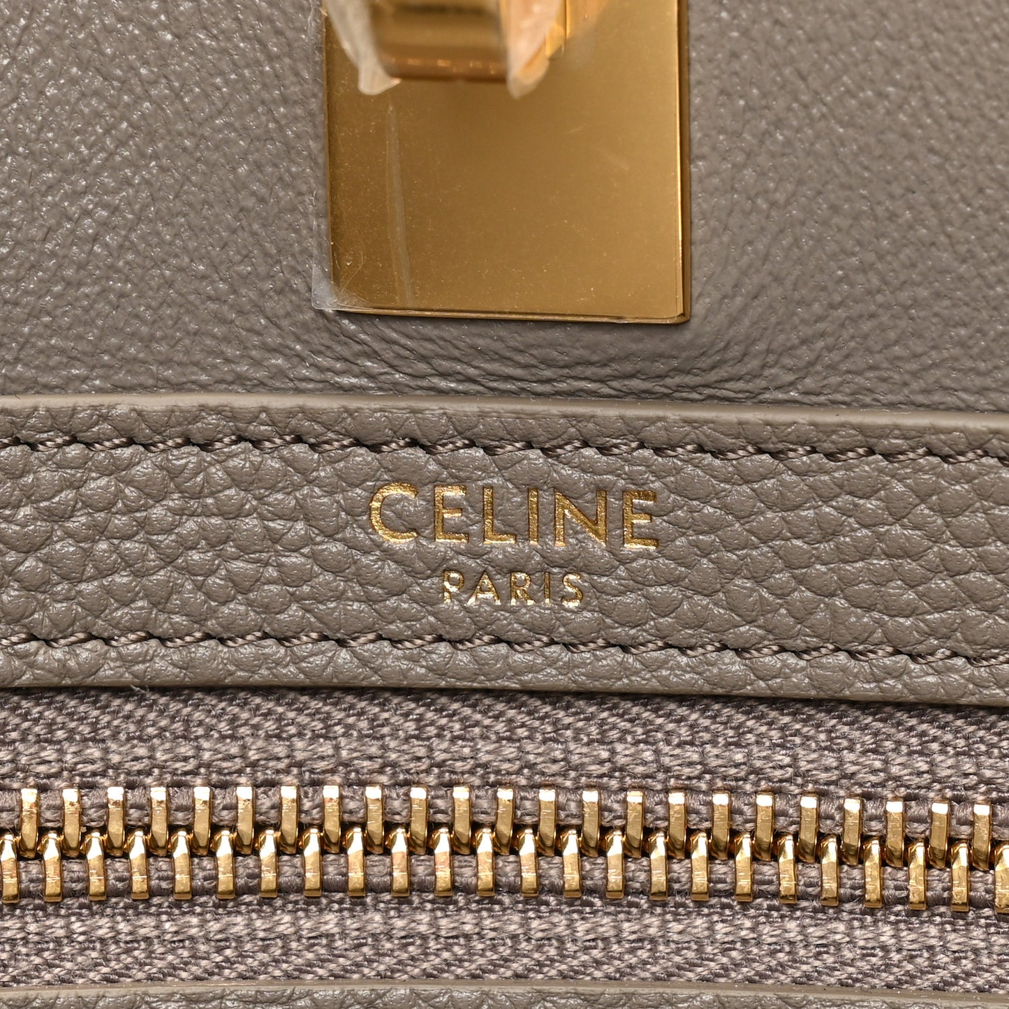 Grained Calfskin Cabas 16 Bag Smokey Taupe