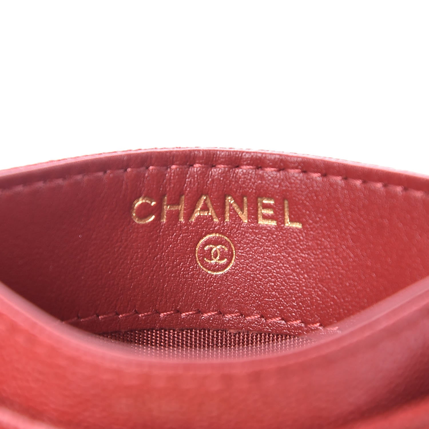 Chanel Caviar Quilted Boy Card Holder Red 6 of 9