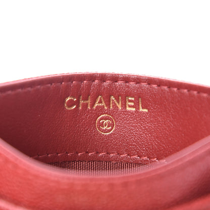 Chanel Caviar Quilted Boy Card Holder Red 6 of 9