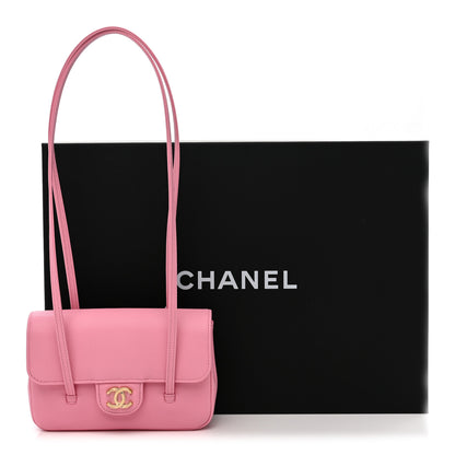 Chanel Shiny Caviar Mini Preppy Coco Shoulder Bag Pink 11 of 11
