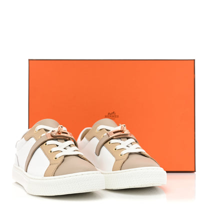 Hermes Calfskin Day Sneakers 35.5 Multicolor White 10 of 10