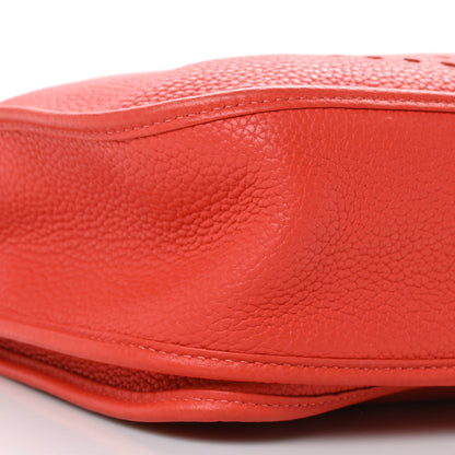 Hermes Taurillon Clemence Evelyne III GM Rouge Pivoine 8 of 10