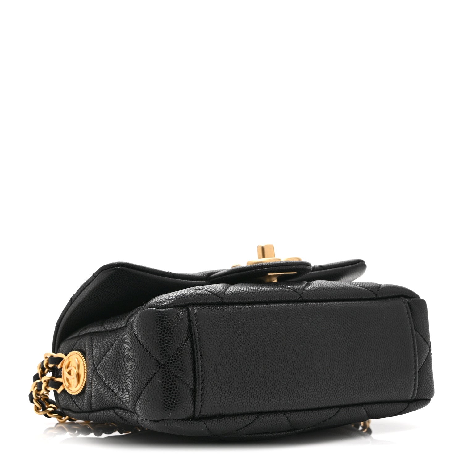 Chanel Caviar Quilted Mini Twist Your Buttons Flap Black 4 of 10