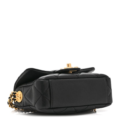 Chanel Caviar Quilted Mini Twist Your Buttons Flap Black 4 of 10