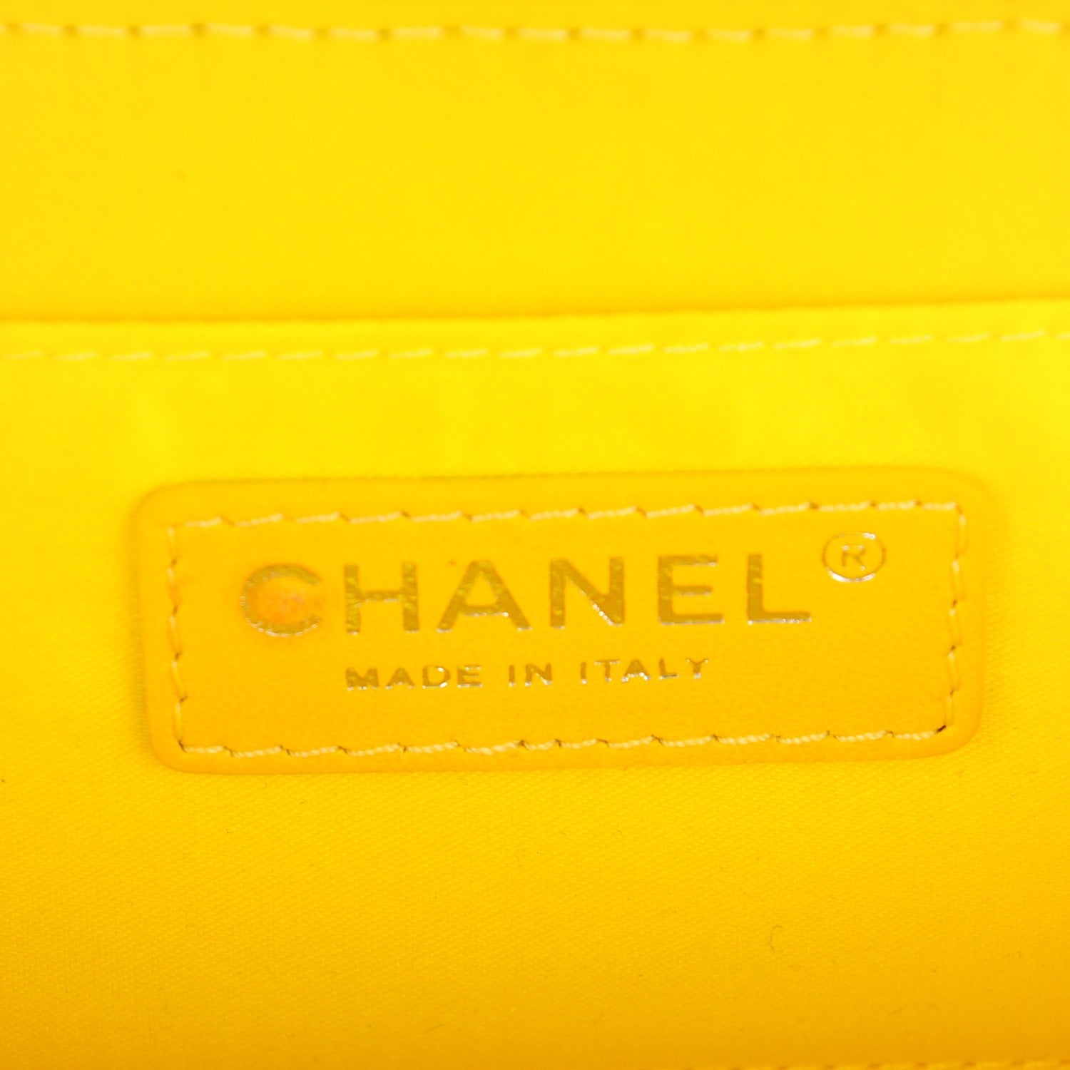 Chanel Patent Quilted Mini Pocket Box Yellow 6 of 7