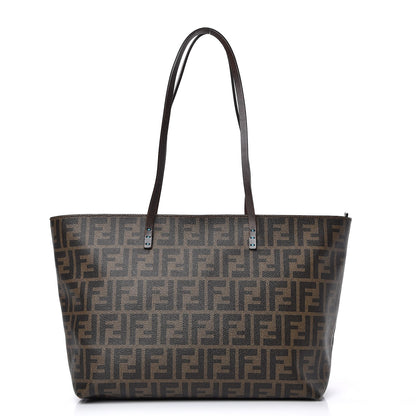 Fendi Zucca Spalmati Small Roll Tote Tobacco Lago 1 of 7